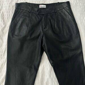 Valentino 100% lambskin leather pants